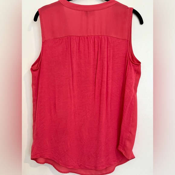 LOFT Mixed Media Sleeveless Top - Picture 2 of 3